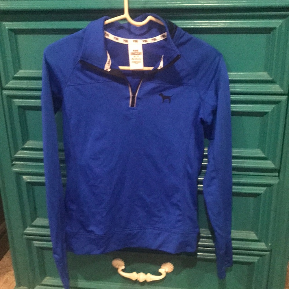 Pink blue long sleeve shirt size xs